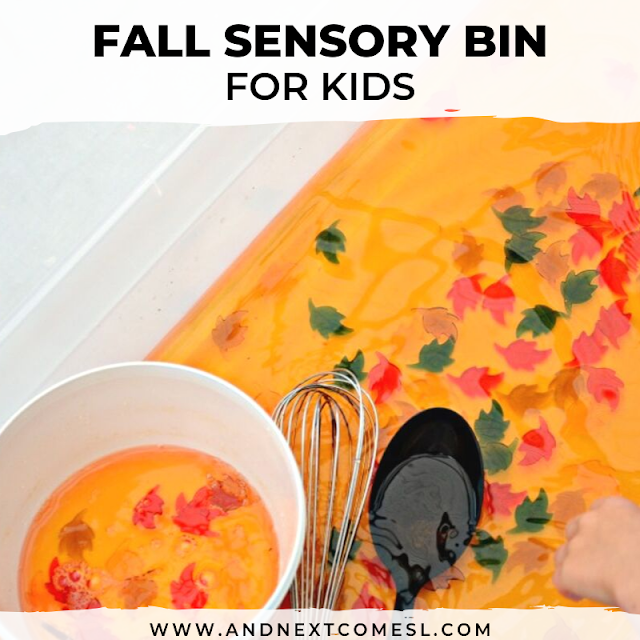 Fall sensory bin