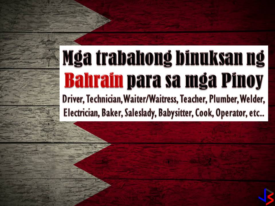 Looking for jobs abroad? Or an Overseas Filipino Workers (OFW) who wants to change career in another country? Bahrain is waiting for you! The country is hiring Filipino workers to fill in the demand in their local employment. Hundreds of jobs are waiting for Filipinos including for Filipino maids or household service workers.