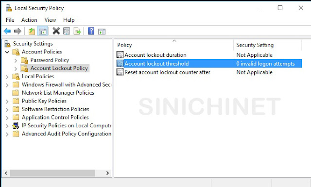 Cara Setting Akun Windows Terkunci Otomatis Setelah User Salah Memasukkan Password, Cara Membuat Keamanan Tambahan Untuk Windows: Setting Security Policy, lockout threshold, lockout duration, setting windows login, tutorial, tips