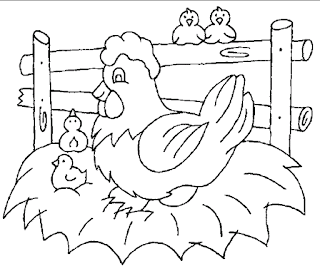 Chicken And Chic Coloring Pages