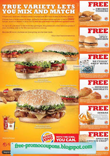 Free Printable Burger King Coupons