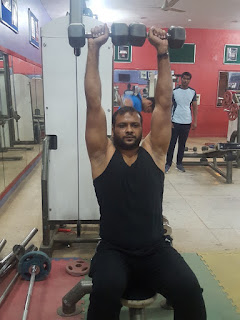 Seated Dumbbell shoulder press