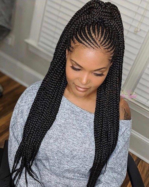 Trending African Braids Updo Hairstyles 2022.