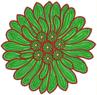 hinreißenden dunkelgrün großen floralen Figur Quilt für Casual Anzug