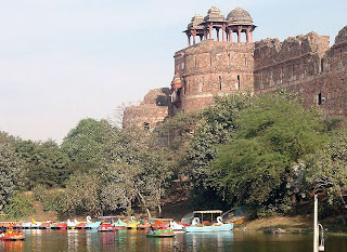 Lake outside Purana Qil