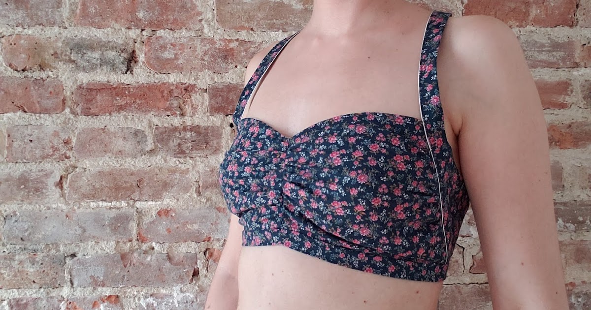 Simplicity 1426] I made this super cute 1950s style crop top using two tea  towels and some stripey fabric : r/sewing