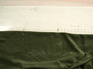 Step one of figuring out a fabric stretch factor
