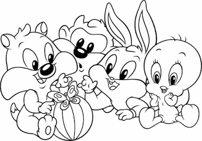 Desenhos do Show do Looney Tunes para Colorir e Imprimir
