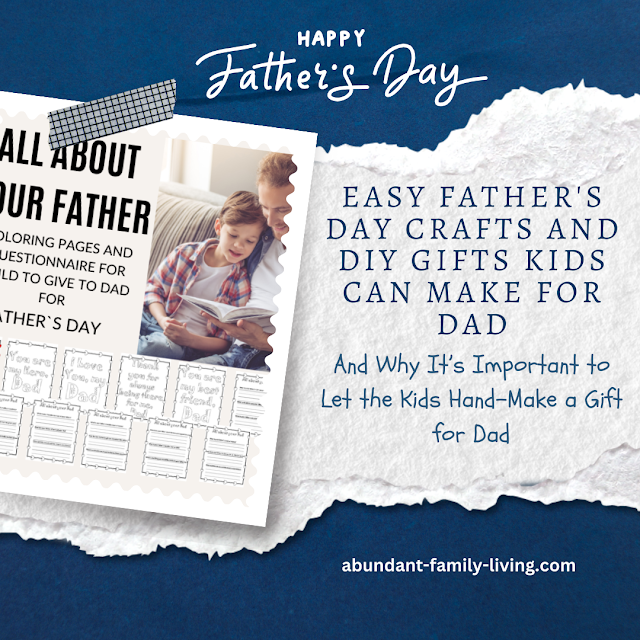 Easy Father's Day Crafts and DIY Gifts Kids Can Make for Dad