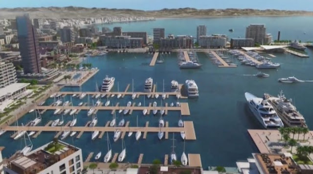 The project on paper of the new Port of Durrës