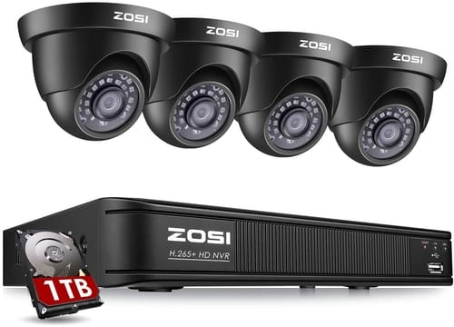 ZOSI H.265+ 5MP 2K PoE Security Camera System