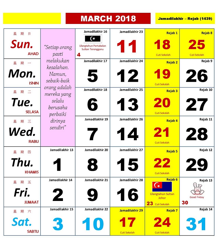 Kalendar Kuda 2018 Malaysia Download - Permohonan.my