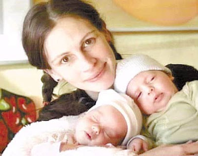 Julia Roberts and her twins