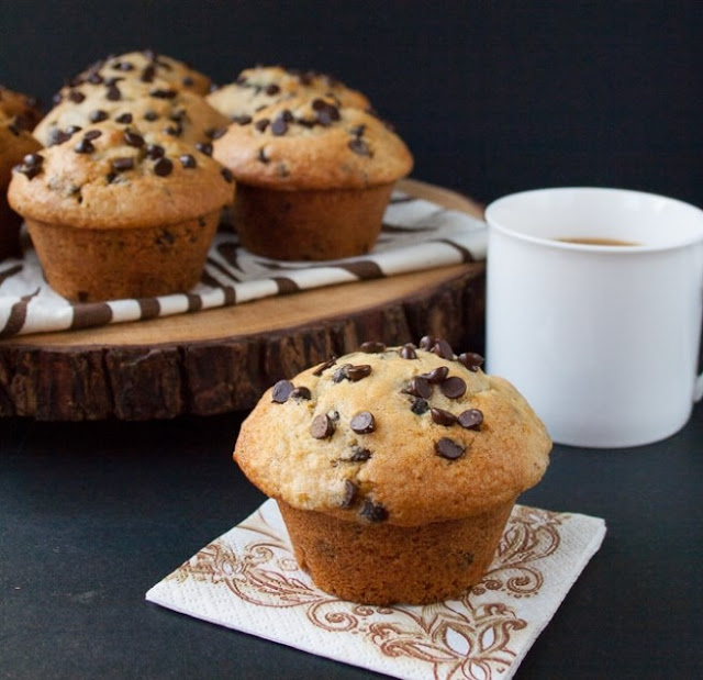 Bakery Style Chocolate Chip Muffins 