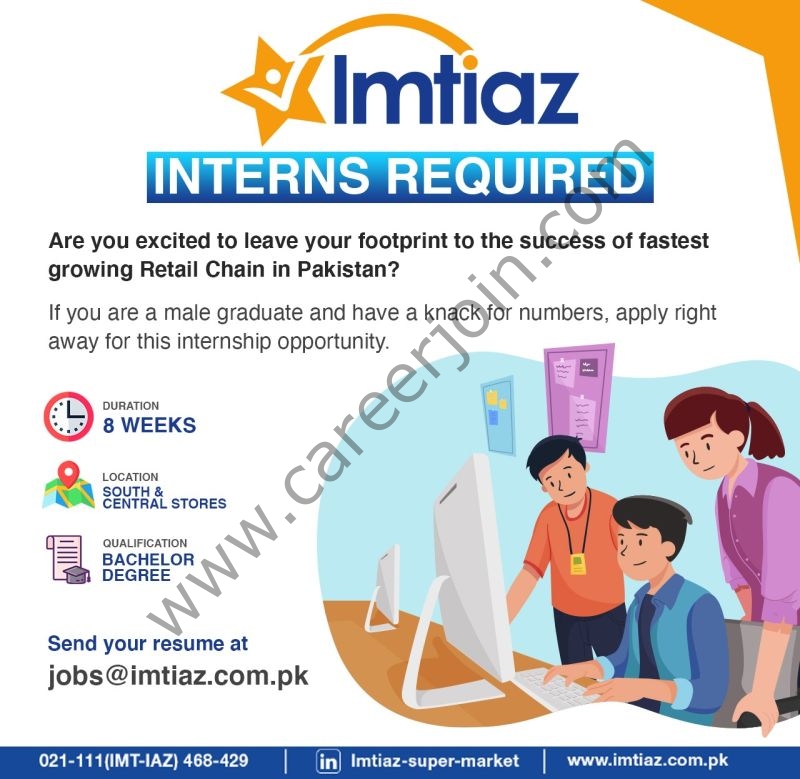 Imtiaz Super Market Internship July 2021