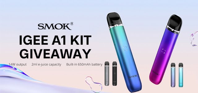 Win free SMOK IGEE A1 Kit with our vaping giveaways