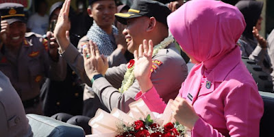 Pelepasan Pejabat Lama Kapolres Tulungagung ke Tempat Tugas Baru