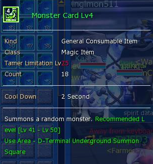 Monster Card Level 4