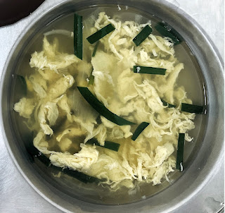 Egg drop soup with chives