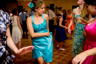 Bobbins of Basil | Bridesmaid Dresses made from scratch. Visit for more photos and details. Photo Credit: Sean Marshall Lin #Rainbow wedding color scheme