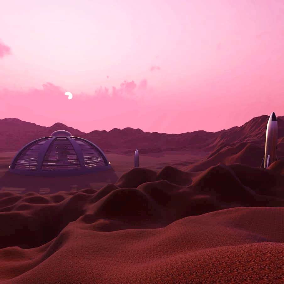 Domed Mars Colony by Arss Design