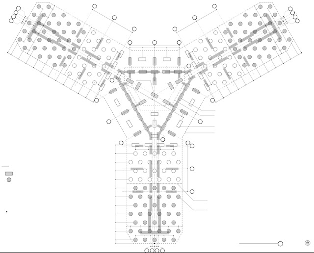 Kingdom Tower foundation blue print