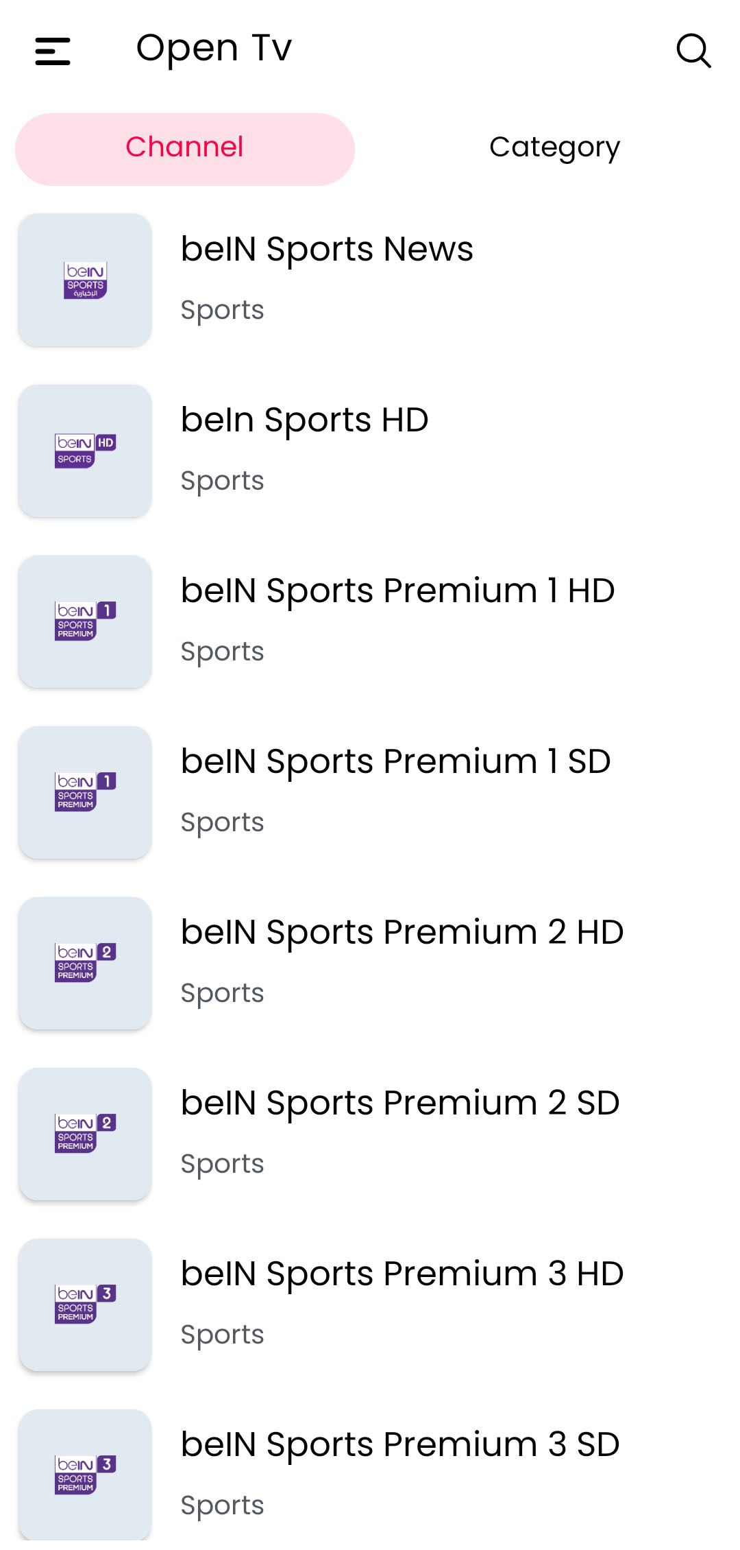 beIN SPORTS Channels