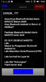 cara pakai alarm M45OTO