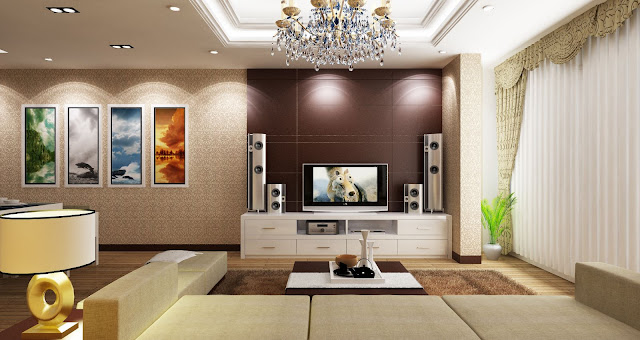 Thiết kế nội thất phòng khách hiện đại 