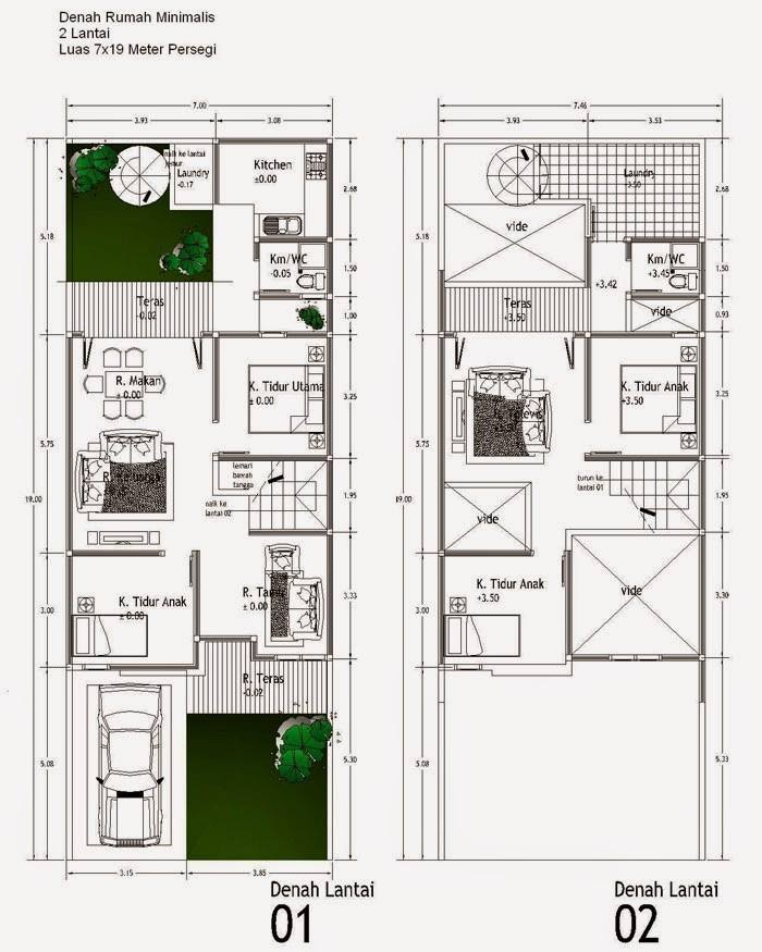  Denah  Rumah  2  lantai  minimalis  2022 Tabloid Rumah  Idaman