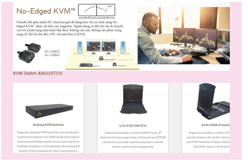 KIM LONG CORP – KLC: PHÂN PHỐI ANGUSTOS ĐỘC QUYỀN TẠI THỊ TRƯỜNG VIỆT NAM KVM-switch3