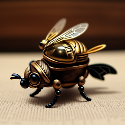 Steampunk Bee Statue Miniature 3D amazingwallpapersa blogspot com (16)