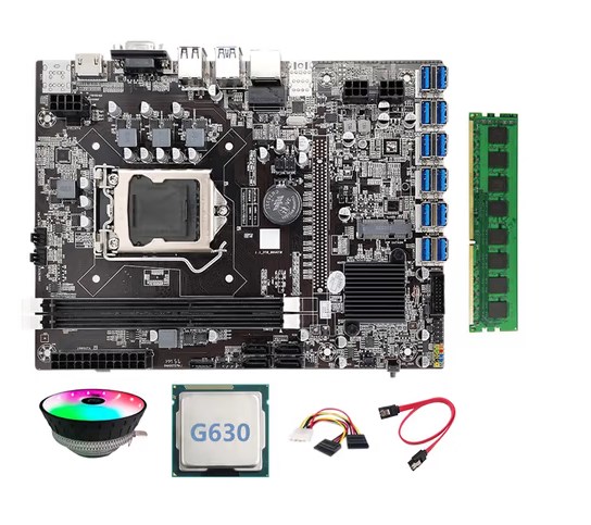B75 ETH Mining Motherboard 12 PCIE Review