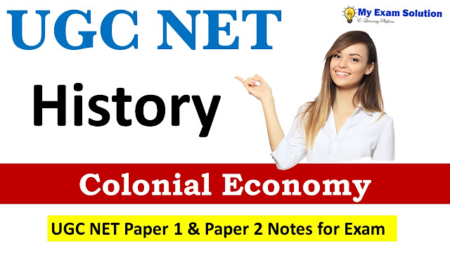 Colonial Economy for UGC NET