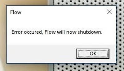 HP Audio Driver Error – Error occurred. Flow will now shut down.JPG