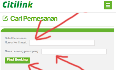 cek pemesanan tiket atau cara mengetahui kode booking