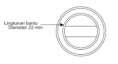 Lingkaran bantu diameter 22mm