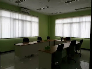 Pemasangan Vertikal blind kantor PLN Batang