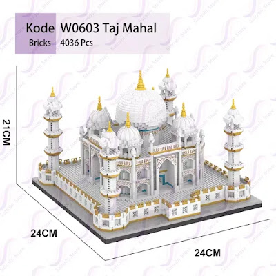 Mainan anak balok Taj Mahal