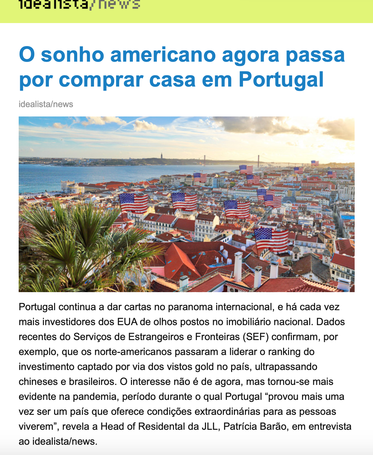 Tempo de venda de uma casa em Portugal — idealista/news
