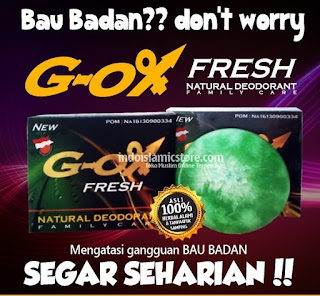 Cara alami menghilangkan bau badan dg cepat G ox fresh deodorant