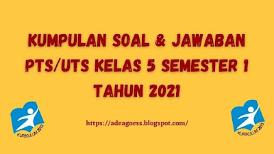 Kumpulan Soal & Jawaban PTS/UTS Kelas 5 Semester 1 Tahun 2021