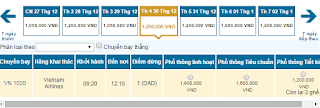 Giá vé máy bay Buôn Mê Thuột đi Vinh