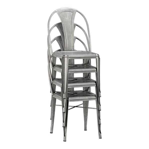 Galvanized Steel Chair | Interior Decorating and Home Design Ideas