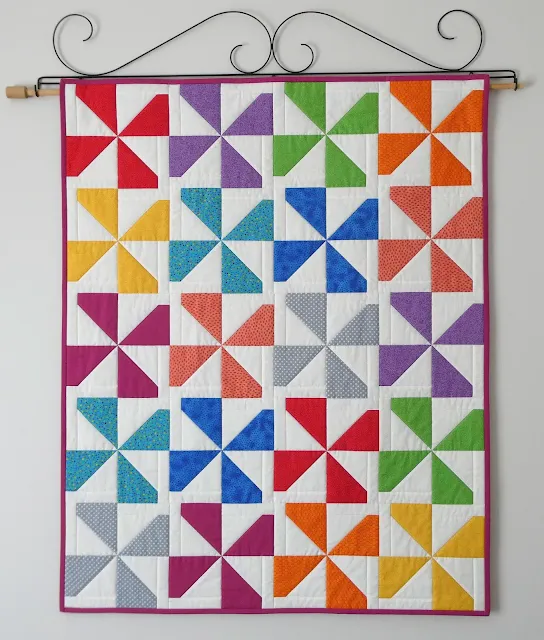 modern baby pinwheel quilt