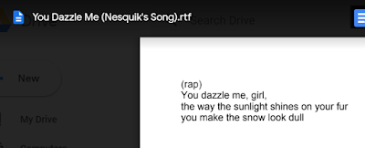 Excerpt- You dazzle me, girl, the way the sunlight shines on your fur, you make the snow look dull.