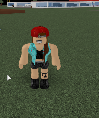 High wasted jean shorts w timberland shoes roblox