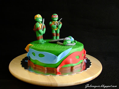 tarta fondant tortugas ninja