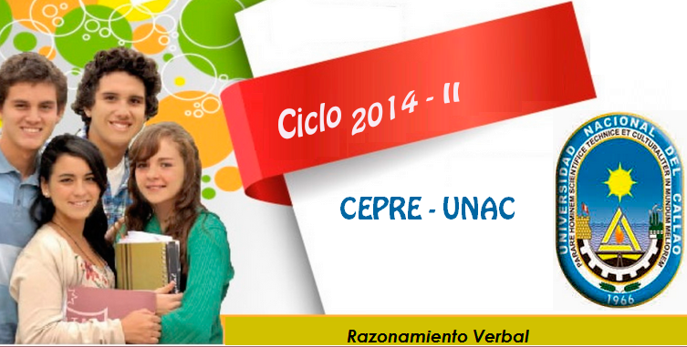 Examen CREPE UNAC 2014 - II Aptitud Verbal 