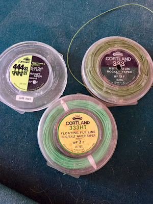 a range of fly lines